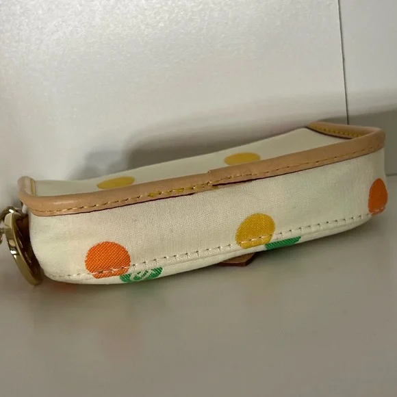 Dooney & Bourke White Polka Dot Wristlet - Picture 4 of 10